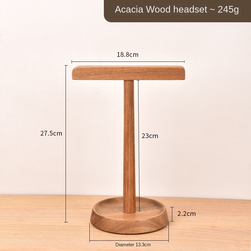 Walnut Wooden Headphone Stand