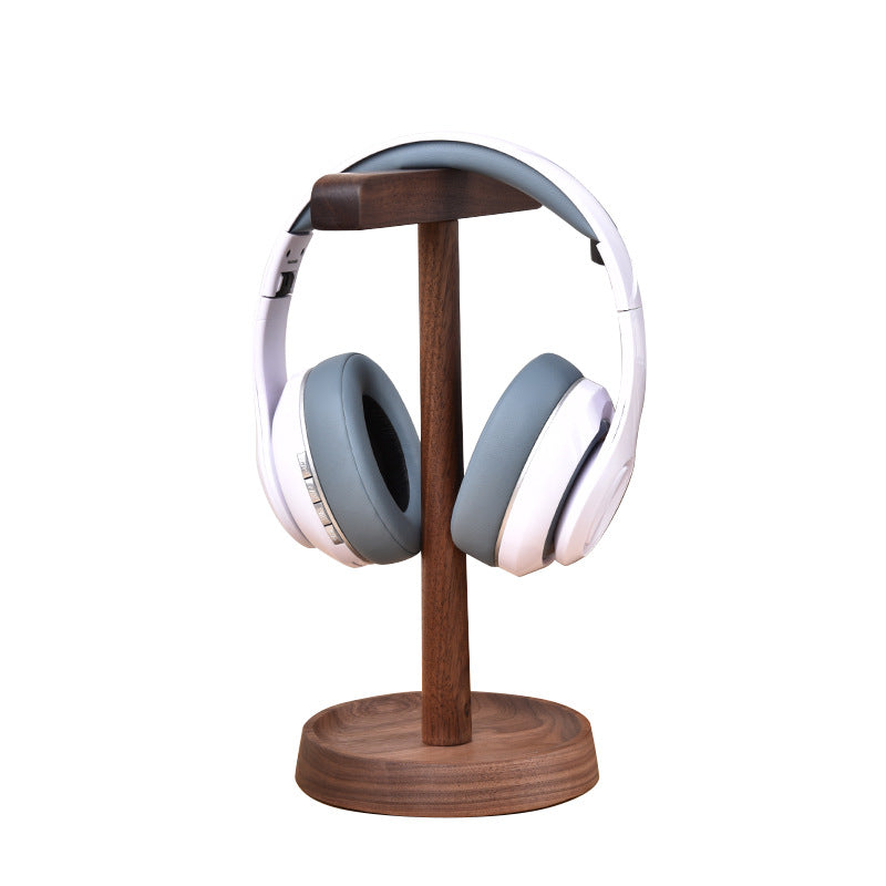 Walnut Wooden Headphone Stand