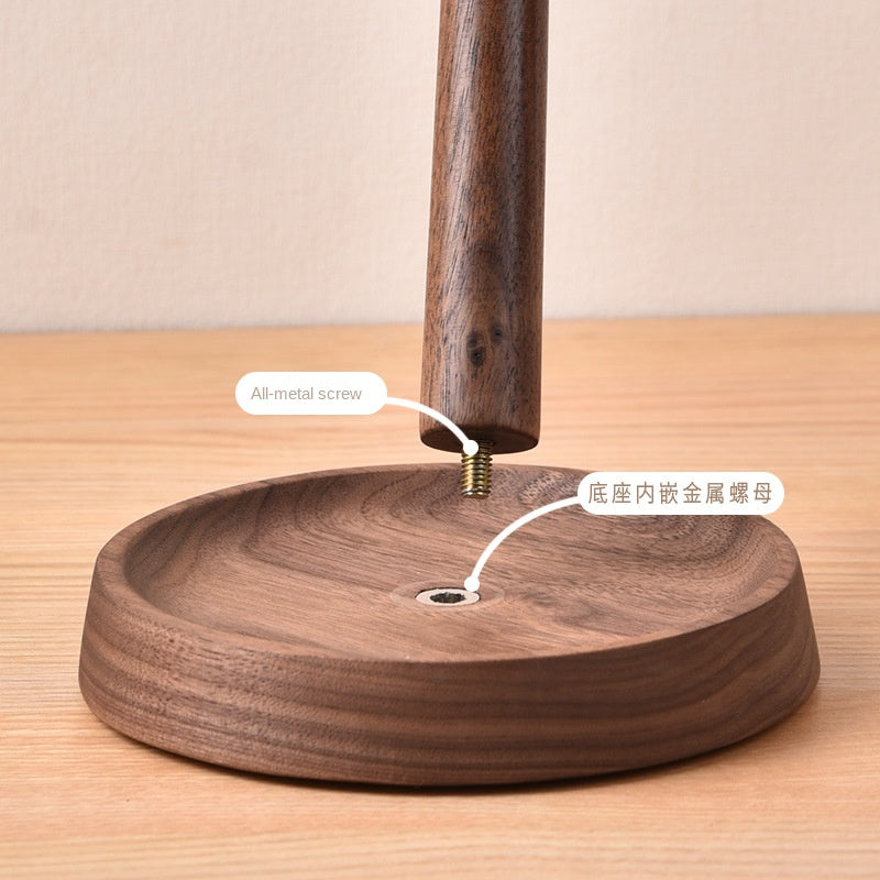 Walnut Wooden Headphone Stand